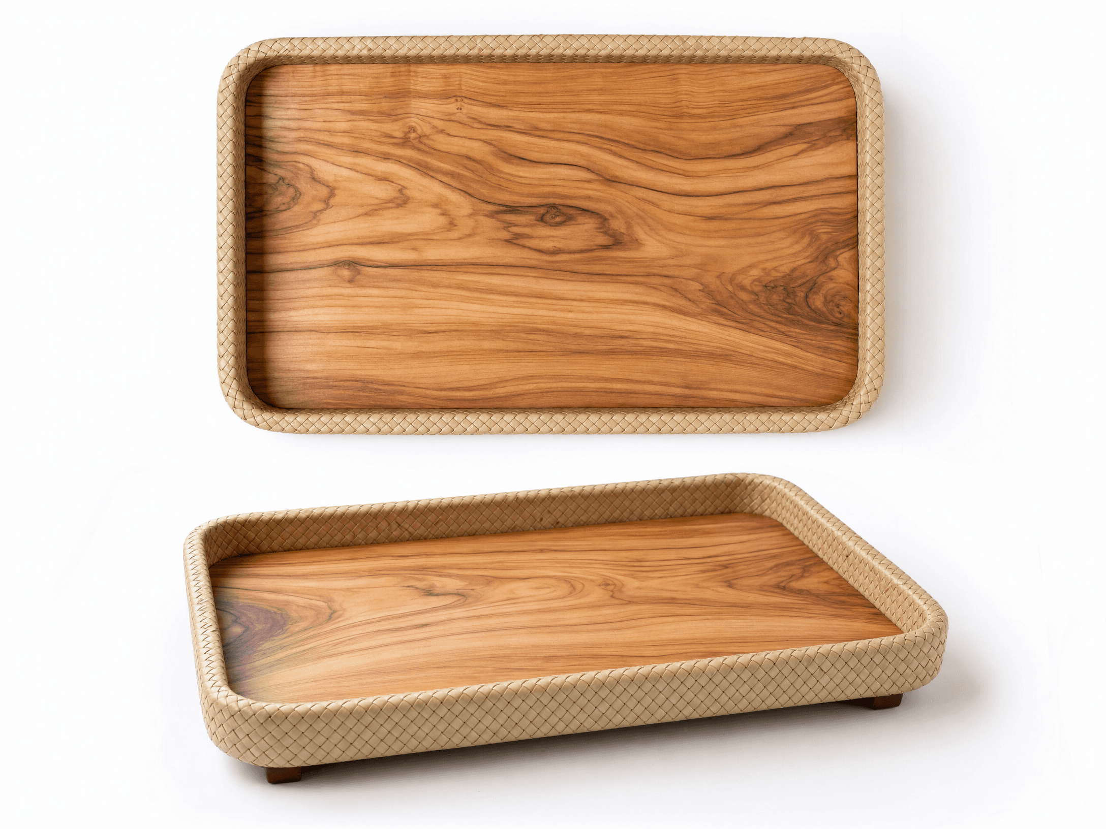 Sfax Olive Wood & Palm Tray