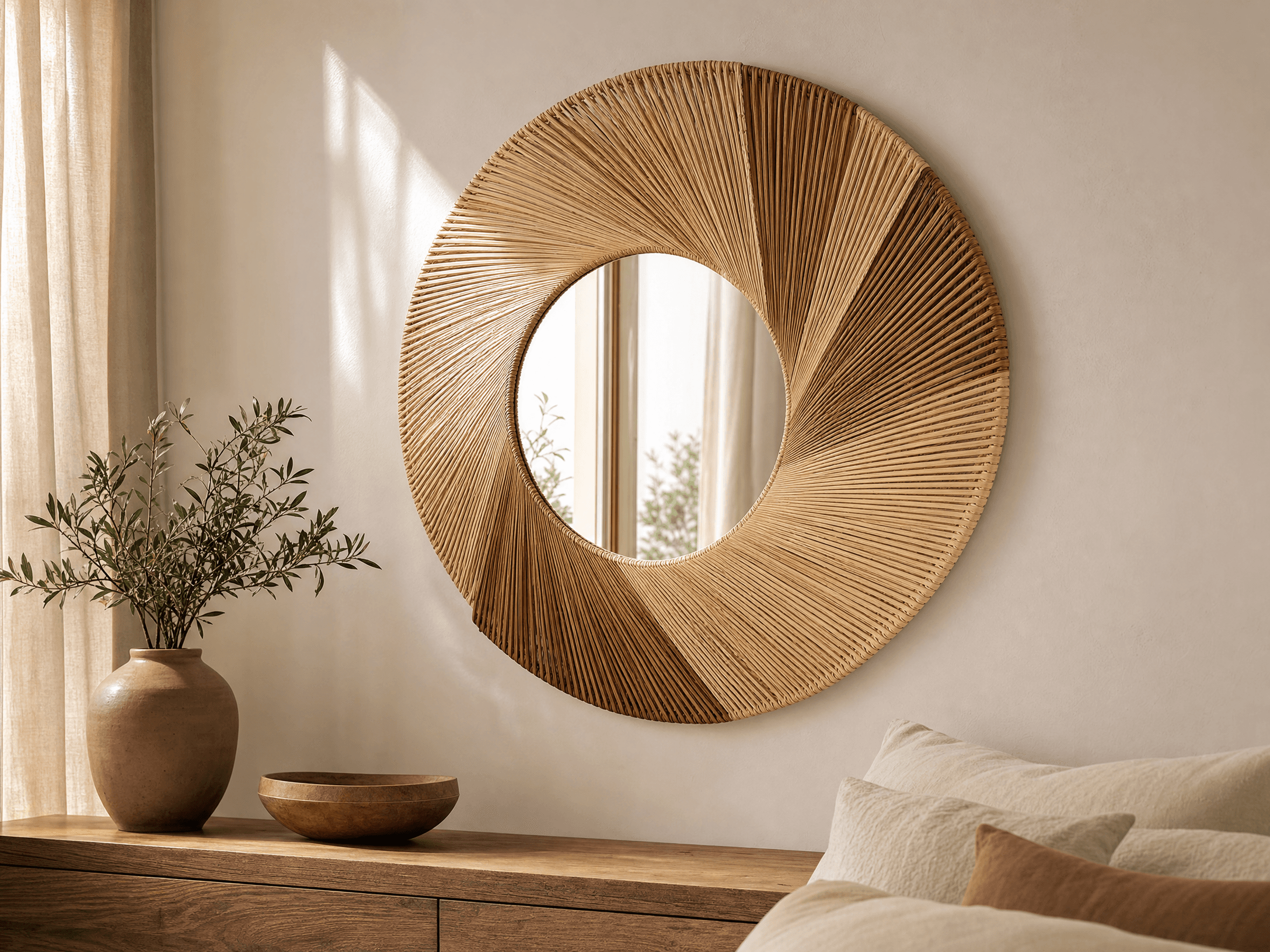 Sidi Bou Said Sunburst Mirror