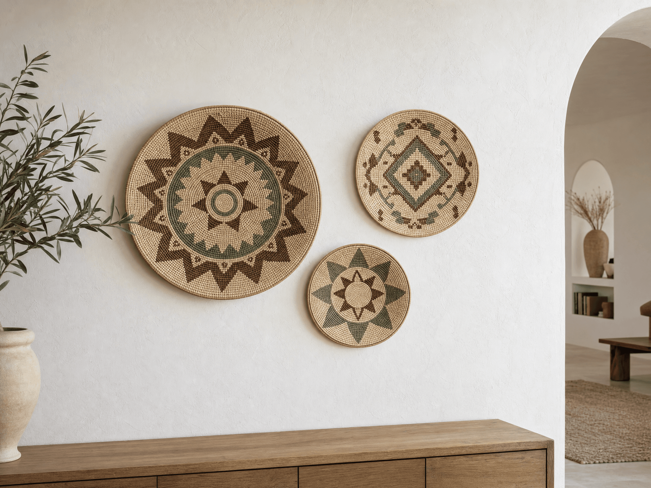 Tozeur Wall Art Plates (Set of 3)