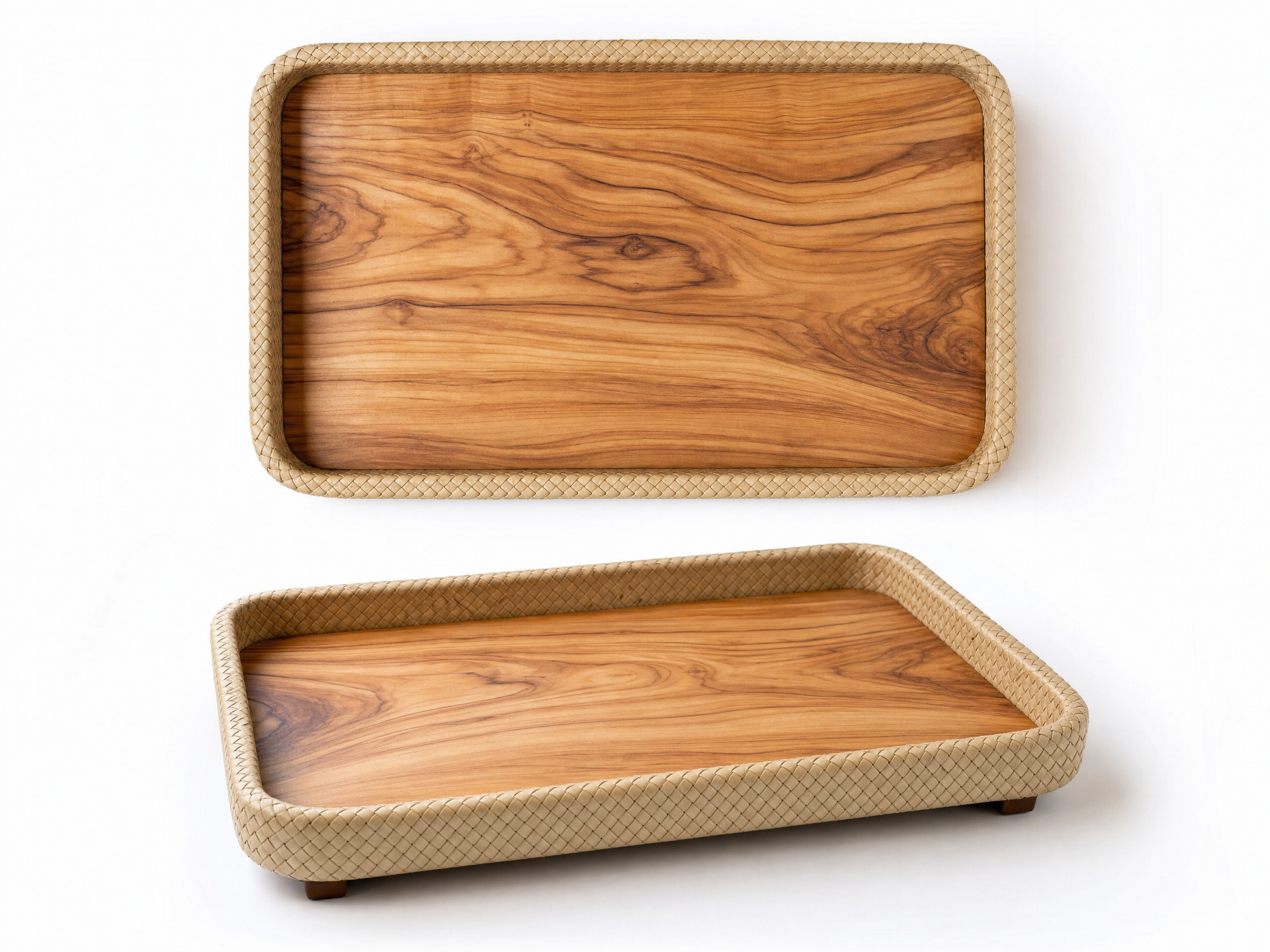 Sfax Olive Wood & Palm Tray